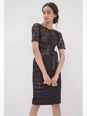 New Anthropologie Byron Lars Carissima Sheath
Dress Lace Black Size 6